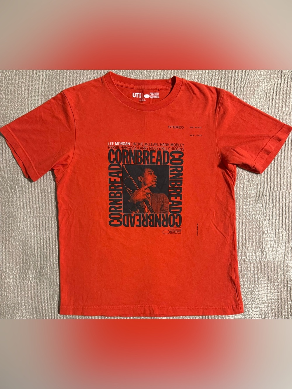 UNIQLO UT x Blue Note Lee Morgan Cornbread Jazz Graphic Tee Red S